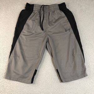 Under Armour Shorts Men Medium Gray Gym Workout 13" Logo Athletic Sportswear Gym